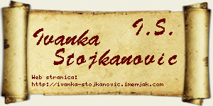 Ivanka Stojkanović vizit kartica